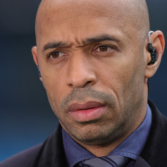 Thierry Henry - Manchester City s'impose face au Real Madrid (4 - 0) en demi-finales retour de la Ligue des champions, le 17 mai 2023. © New Images / Panoramic / Bestimage