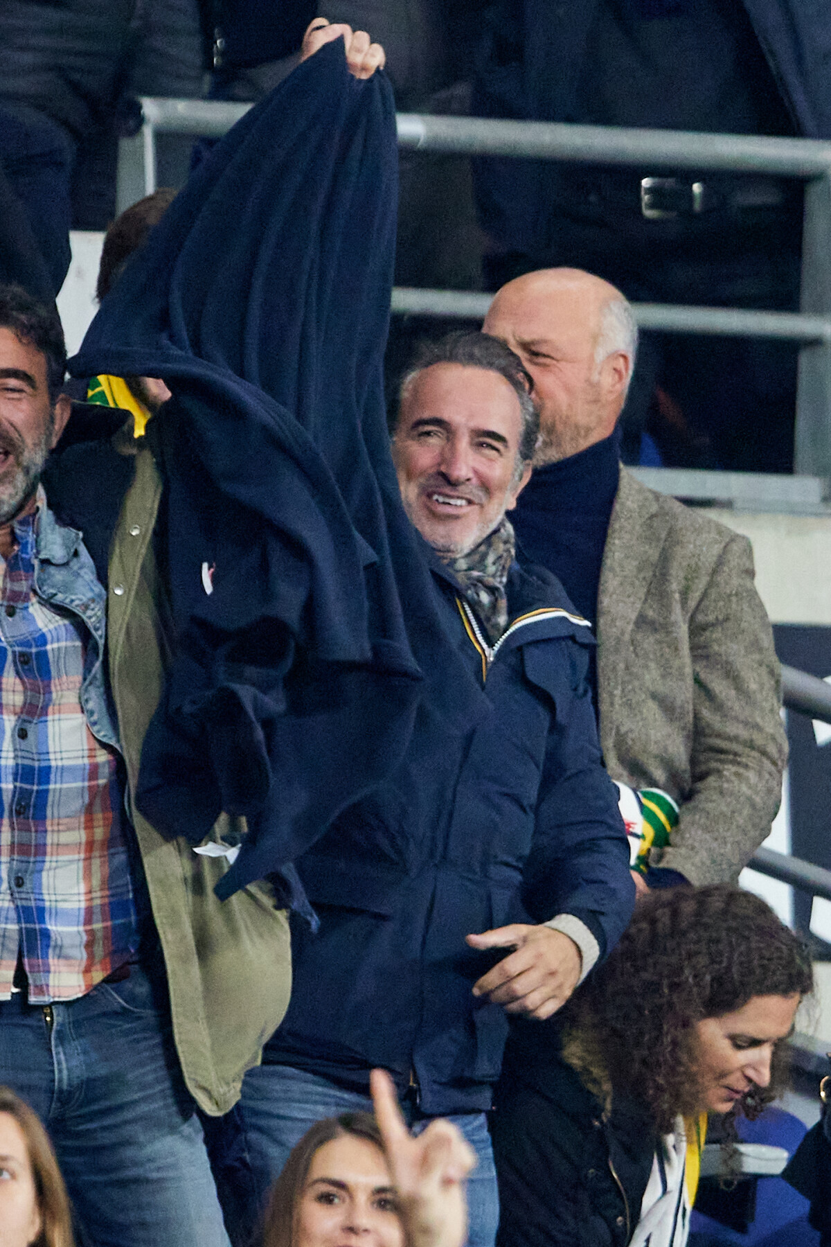 Photo Jean Dujardin Personnalités dans les tribunes du match de