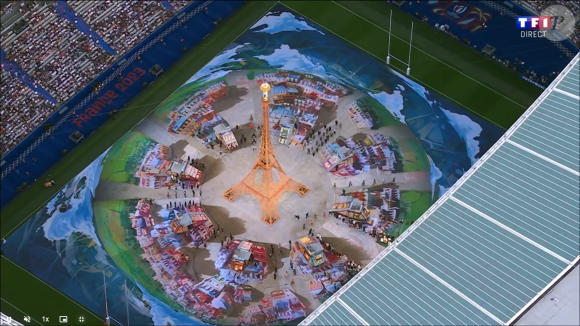 Coupe du monde de rugby, cérémonie d'ouverture. Capture d'écran TF1