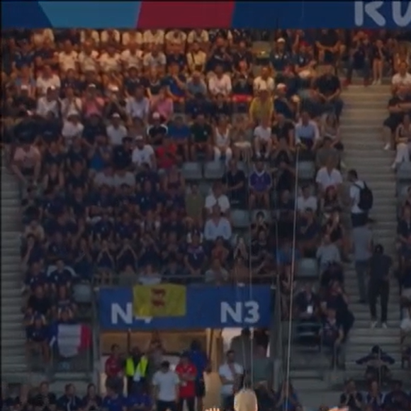 Coupe du monde de rugby, cérémonie d'ouverture. Capture d'écran TF1