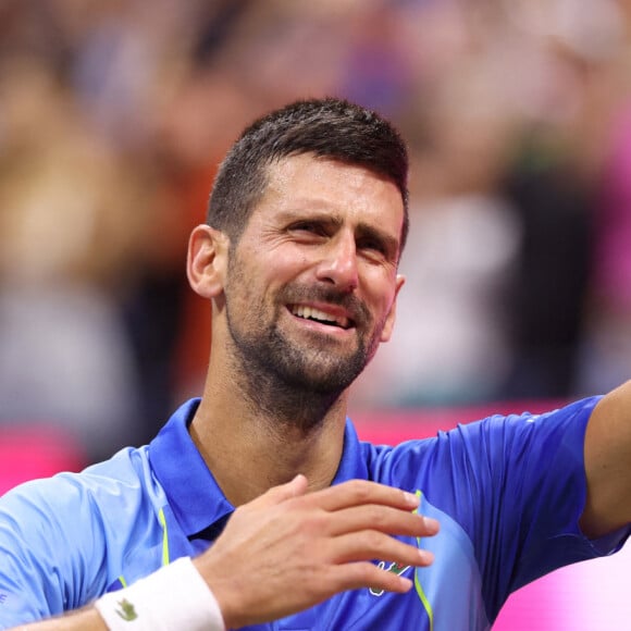 Novak Djokovic fête son titre en famille
 
Novak Djokovic bat Daniil Medvedev - Les célébrités dans les tribunes du tournoi de l'US Open Flushing Meadows à New York.