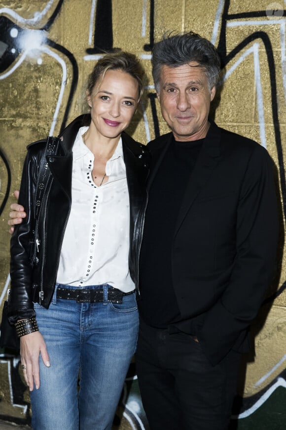 Hélène de Fougerolles et son compagnon Marc Simoncini - Inauguration de l'exposition Boucheron "Vendorama" à l'hôtel de la Monnaie à Paris, le 11 janvier 2018.