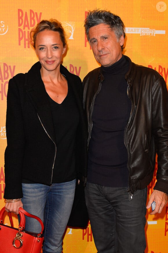 Hélène de Fougerolles et son compagnon Marc Simoncini - Avant-première du film "Baby Phone" au Cinéma UGC Normandie à Paris le le 20 février 2017. 