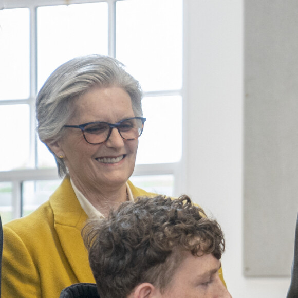 Le roi Charles III d'Angleterre en visite à Cumnock le 16 septembre 2023
