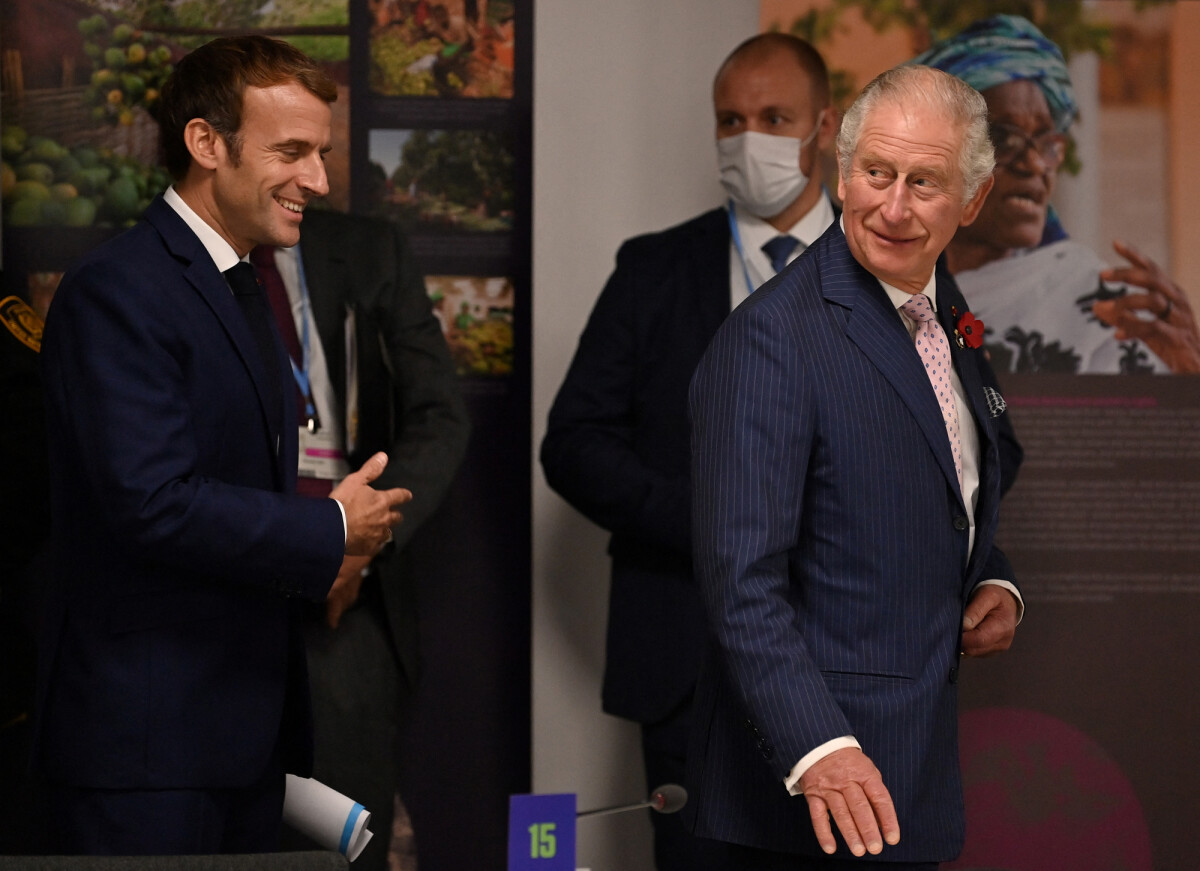 Photo Le président français, Emmanuel Macron et le prince Charles