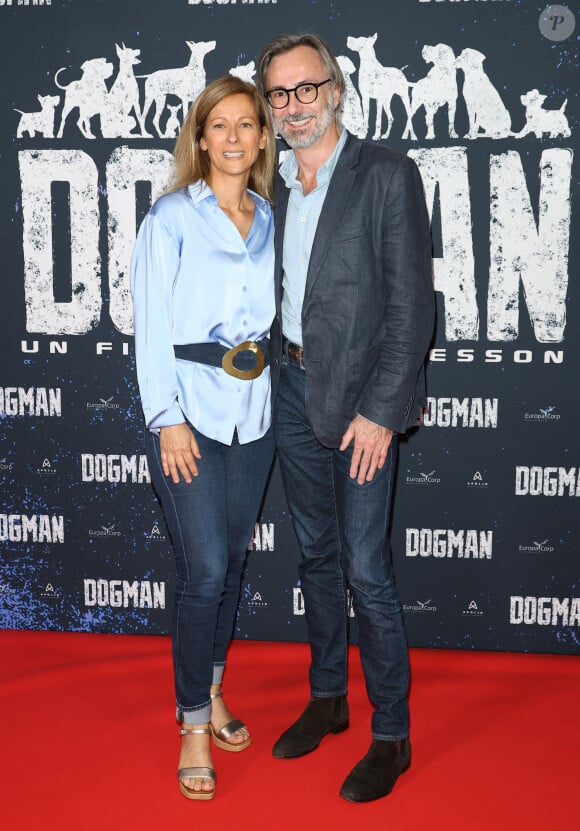 Anne Gravoin et son compagnon Nicolas Guiraud - Avant-première du film "Dogman" au cinéma UGC Normandie à Paris le 19 septembre 2023. © Coadic Guirec/Bestimage