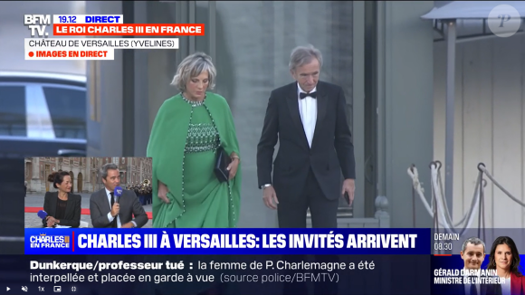 Bernard Arnault - Diner d'Etat à Versaille pour la venue de Charles III en France - © Caputre d'écran BFMTV