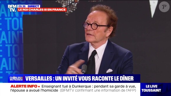 Guillaume Durand, invité au dîner d'honneur pour Charles III à Versailles, fait quelques révélations sur BFMTV