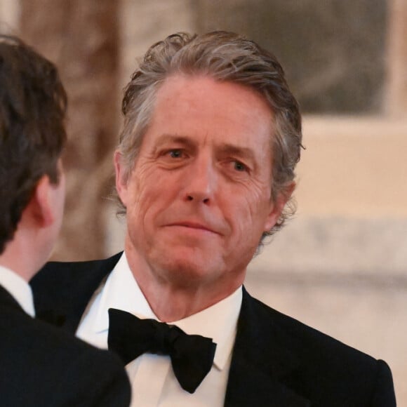 La présence de Mick Jagger et Hugh Grant en a régalé plus d'un, comme il l'a fait savoir.
Toast et discours lors du dîner d'Etat au château de Versailles en l'honneur de la visite officielle du roi et de la reine d'Angleterre en France le 20 septembre 2023.