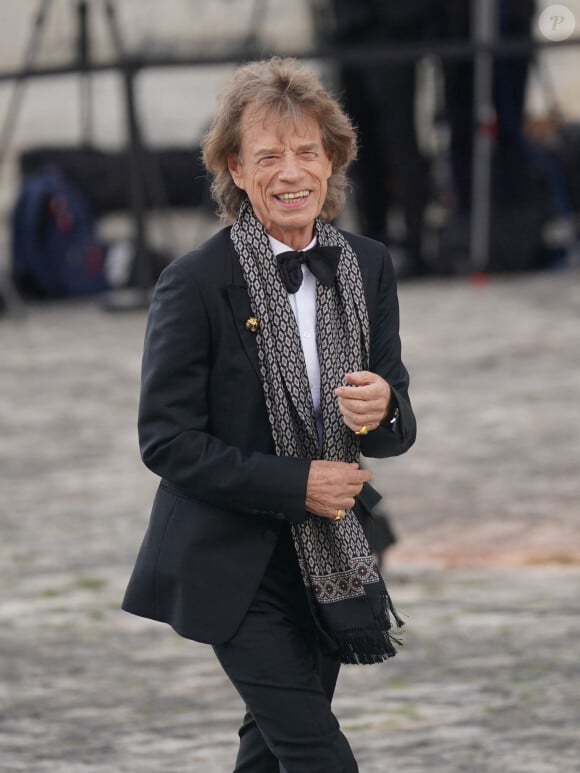 Mick Jagger - Dîner d'Etat au château de Versailles en l'honneur de la visite officielle du roi Charles III d'Angleterre et de la reine consort Camilla Parker Bowles de 3 jours en France. Le 20 septembre 2023 