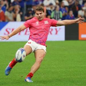 Antoine Dupont (France) - Coupe du Monde de Rugby France 2023 du match de Poule A entre la France et la Namibie (96-0) au stade Velodrome à Marseille le 21 septembre 2023. 