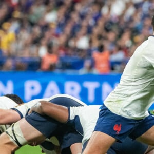 Antoine Dupont (XV de France) - Match d'ouverture de la coupe du monde de Rugby : La France l'emporte 27 à 13 fve à la Nouvelle Zélande (All Blacks) au Stade de France à Saint-Denis le 8 septembre 2023. © Baptiste Autissier / Panoramic / Bestimage 