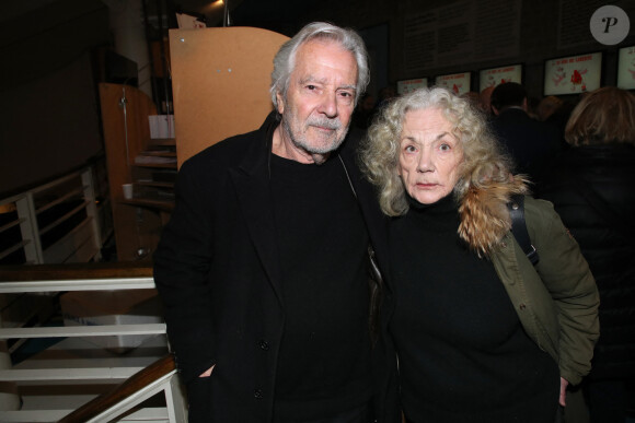 Pierre Arditi et Catherine Hiegel - Pour ses Adieux au Théâtre du Rond-Point qu'il a dirigé 20 ans, Jean-Michel Ribes a reçu les hommages et les remerciements des comédiens qui ont joué sur cette scène. Paris, France, le 12 Décembre 2022. © Bertrand Rindoff / Bestimage 