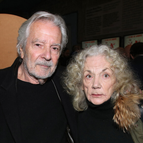 Pierre Arditi et Catherine Hiegel - Pour ses Adieux au Théâtre du Rond-Point qu'il a dirigé 20 ans, Jean-Michel Ribes a reçu les hommages et les remerciements des comédiens qui ont joué sur cette scène. Paris, France, le 12 Décembre 2022. © Bertrand Rindoff / Bestimage 