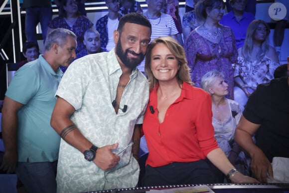 Exclusif - Cyril Hanouna, Pascale De La Tour Du Pin - Sur le plateau de l'émission TPMP (Touche Pas à Mon Poste) présentée en direct par C.Hanouna et diffusée sur C8 - Paris le 04/09/2023 - © Jack Tribeca / Bestimage 