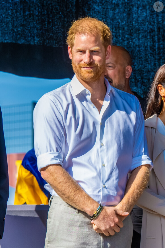 Le duc de Sussex, le prince Harry lors des Invictus Games 2023, à Düsseldorf, en Allemagne, le 16 septembre 2023.