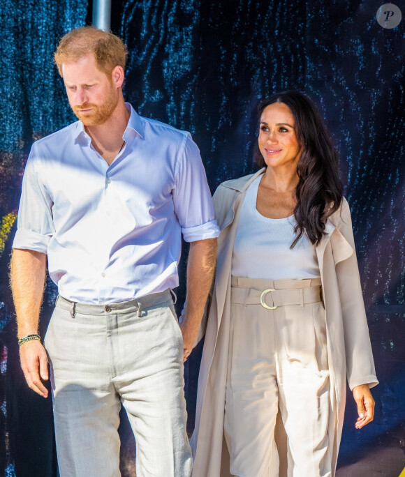 Le duc et la duchesse de Sussex, le prince Harry et Meghan Markle lors des Invictus Games 2023, à Düsseldorf, en Allemagne, le 16 septembre 2023.