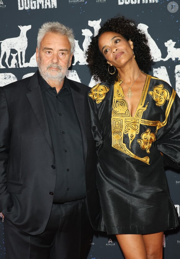Luc Besson et sa femme Virginie Besson-Silla - Avant-première du film "Dogman" au cinéma UGC Normandie à Paris le 19 septembre 2023. © Coadic Guirec/Bestimage 