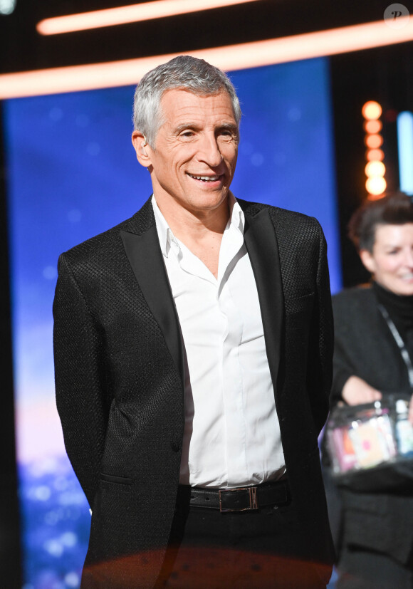 Nagui - Les personnalités se mobilisent lors de la 36ème édition du Téléthon sur le plateau de France 2, avec pour parrain K.Adams, le 3 décembre 2022. © Coadic GUIREC / Bestimage