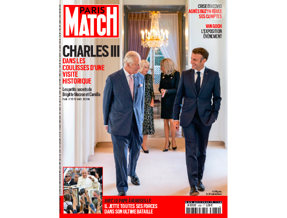 Couverture du magazine "Paris Match" du 26 septembre 2023