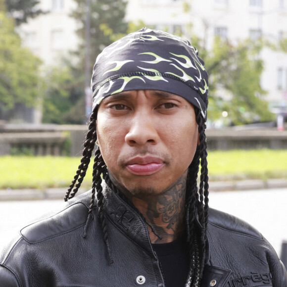 Le rappeur Tyga était venu des USA. 
Tyga - Arrivées au défilé de mode printemps-été 2024 "Courrèges" au Parc des Expositions lors de la fashion week de Paris. Le 27 septembre 2023 © Christophe Aubert via Bestimage 