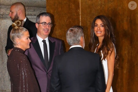 George Clooney, Amal Clooney, John Oliver, Kate Norley - Soirée organisée par la Clooney Foundation for Justice, les Albies Awards 2023, à New York le 28 septembre 2023