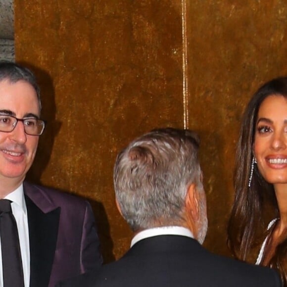 George Clooney, Amal Clooney, John Oliver, Kate Norley - Soirée organisée par la Clooney Foundation for Justice, les Albies Awards 2023, à New York le 28 septembre 2023