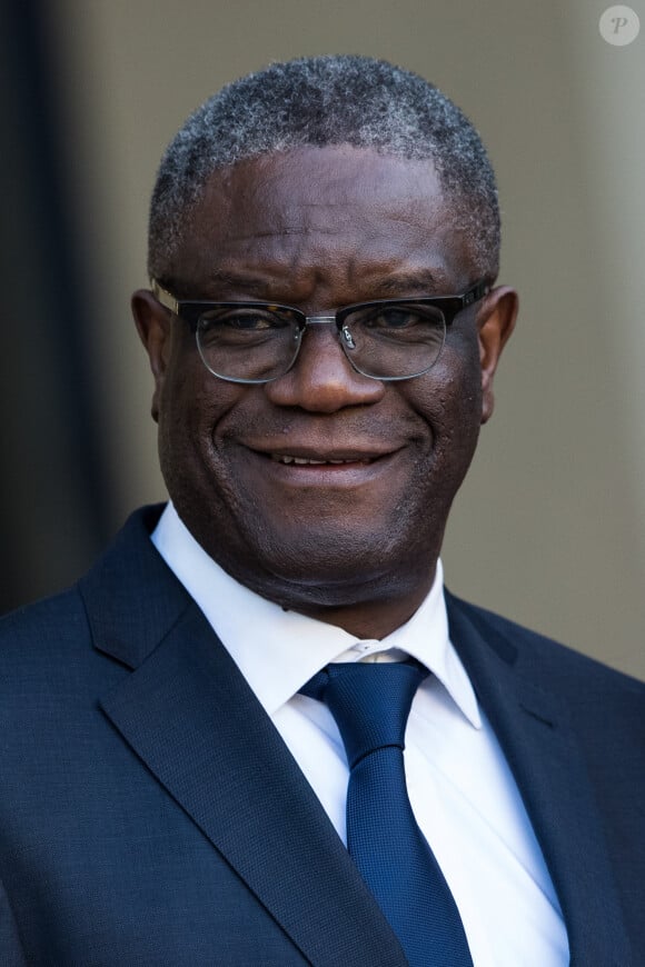 Denis Mukwege, prix Nobel de la paix 2018 - Les participants à la réunion du conseil consultatif pour l'égalité entre les femmes et les hommes sont accueillis par B.Macron au palais de l'Elysée à Paris le 19 février 2019. © Cyril Moreau / Bestimage