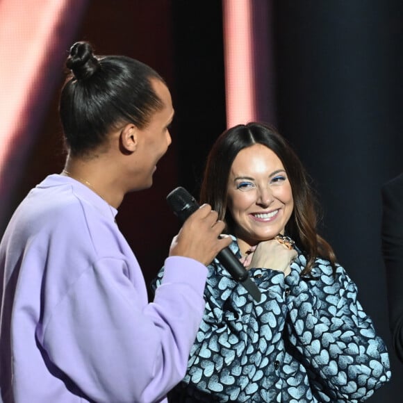 Le chanteur Stromae avec sa femme Coralie Barbier lors de la 38e cérémonie des Victoires de la musique à la Seine musicale de Boulogne-Billancourt, le 10 février 2023. © Coadic Guirec/Bestimage