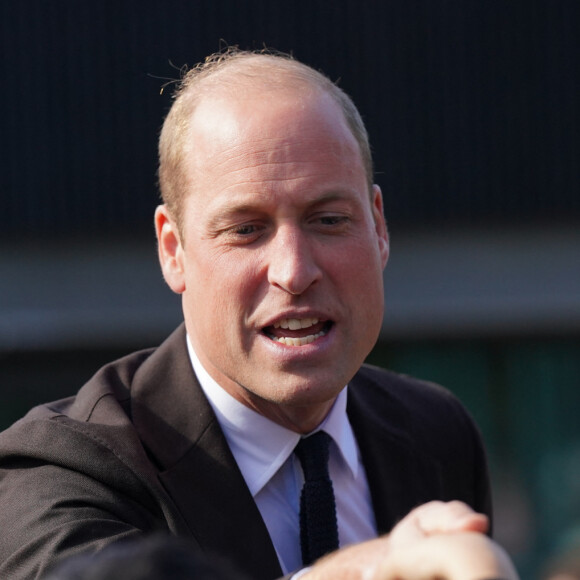 Le prince William, prince de Galles, et Catherine (Kate) Middleton, princesse de Galles, en visite au pavillon Grange à Cardiff, le 3 octobre 2023. L'objectif est de rencontrer des membres des aînés de Windrush Cymru, de Black History Cymru 365 et du Forum des jeunes des minorités ethniques du Pays de Galles, et entendre parler de la contribution de la génération Windrush à la Communauté galloise et découvrir comment les jeunes membres d'une minorité ethnique créent un changement positif au Pays de Galles. 