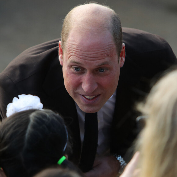 Le prince William, prince de Galles, et Catherine (Kate) Middleton, princesse de Galles, en visite au pavillon Grange à Cardiff, le 3 octobre 2023. L'objectif est de rencontrer des membres des aînés de Windrush Cymru, de Black History Cymru 365 et du Forum des jeunes des minorités ethniques du Pays de Galles, et entendre parler de la contribution de la génération Windrush à la Communauté galloise et découvrir comment les jeunes membres d'une minorité ethnique créent un changement positif au Pays de Galles. 