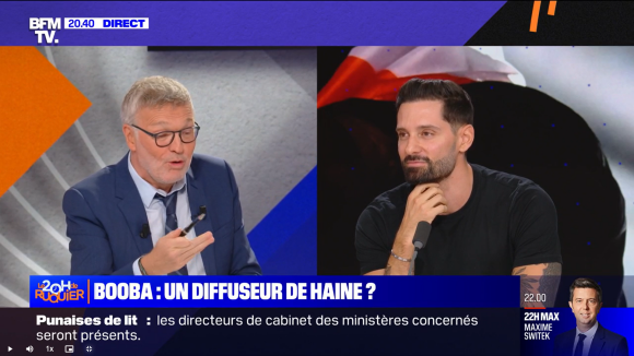 Laurent Ruquier et Hugo Manos sur "BFMTV".