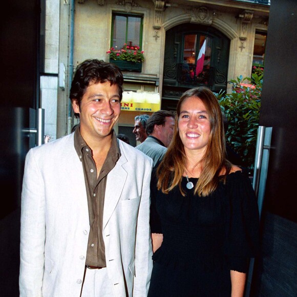 Elle évoque même son ex-compagnon Laurent Gerra, qu'elle aurait aimé être, car elle aurait rêvé faire du music-hall comme l'humoriste qu'il était
Laurent Gerra et Mathilde Seigner lors de la première du film "La Neuvième Porte"