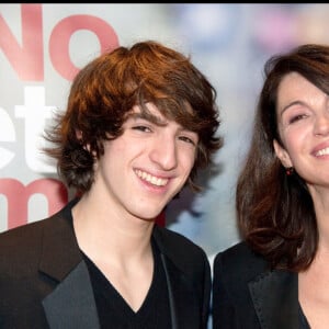 Zabou Breitman et son fils Antonin Chalon lors de la première du film No et moi