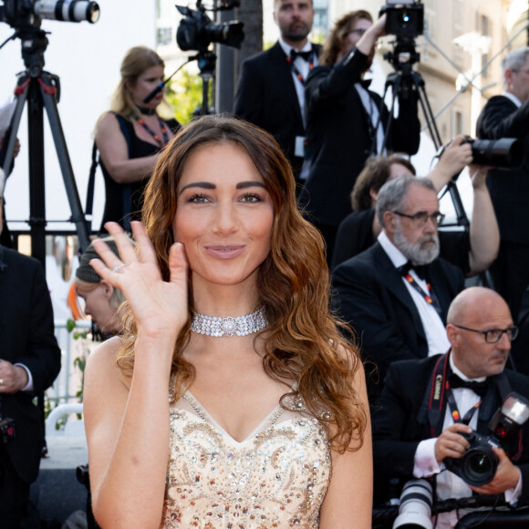 Delphine Wespiser (robe Christophe Guillarmé) - Montée des marches du film " Elémentaire " pour la cérémonie de clôture du 76ème Festival International du Film de Cannes, au Palais des Festivals à Cannes. Le 27 mai 2023 © Jacovides-Moreau / Bestimage 