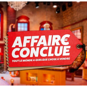 Il y a quelques jours, le licenciement d'une membre emblématique d'"Affaire conclue" a été annoncé, provoquant alors une onde de choc.
Logo officiel de l'émission "Affaire conclue" avec Julia Vignali