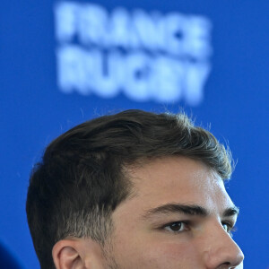 Antoine Dupont ( 9 - France ) - Conférence de presse de l'équipe de France de Rugby à Paris le 6 septembre 2023. © Federico Pestellini / Panoramic / Bestimage