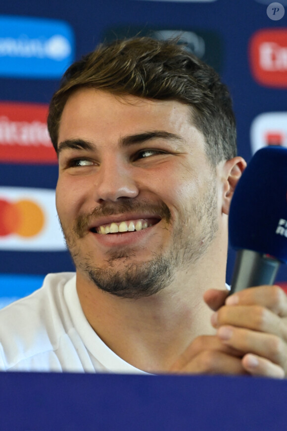 Antoine Dupont ( 9 - France ) - Conférence de presse de l'équipe de France de Rugby à Paris le 6 septembre 2023. © Federico Pestellini / Panoramic / Bestimage