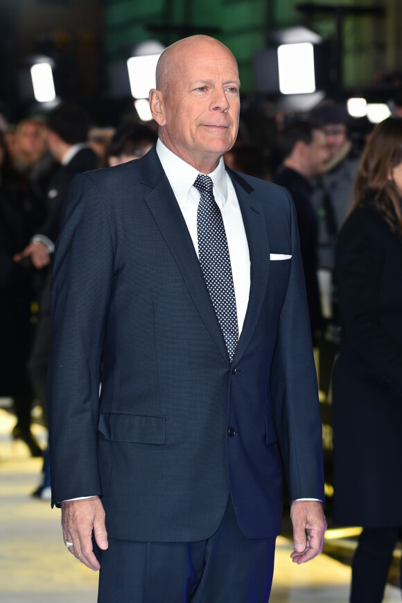 Bruce Willis à la première de "Glass" à Londres, le 9 janvier 2019. 