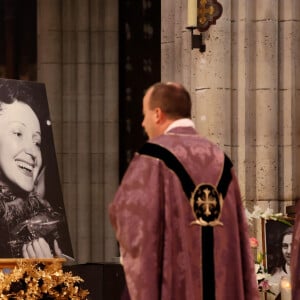 Exclusif - Journée hommage à Edith Piaf pour les 60 ans de sa disparition en l'église de Saint Jean-Baptiste de Belleville. Paris, le 14 octobre 2023. © Dominique Jacovides / Bestimage