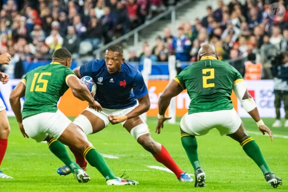Cameron Woki (XV de France) - Coupe du Monde de Rugby France 2023 - Match de quart de finale "France-Afrique du Sud (28-29)" au Stade de France à Saint-Denis 15 octobre 2023.