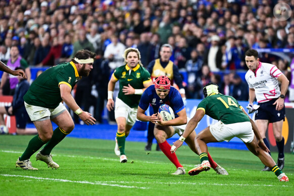 Certains font un parallèle avec la défaite contre l'Angleterre en 2011 dans des circonstances similaires
 
Coupe du Monde de Rugby France 2023 - Match de quart de finale "France-Afrique du Sud (28-29)" au Stade de France à Saint-Denis 15 octobre 2023.