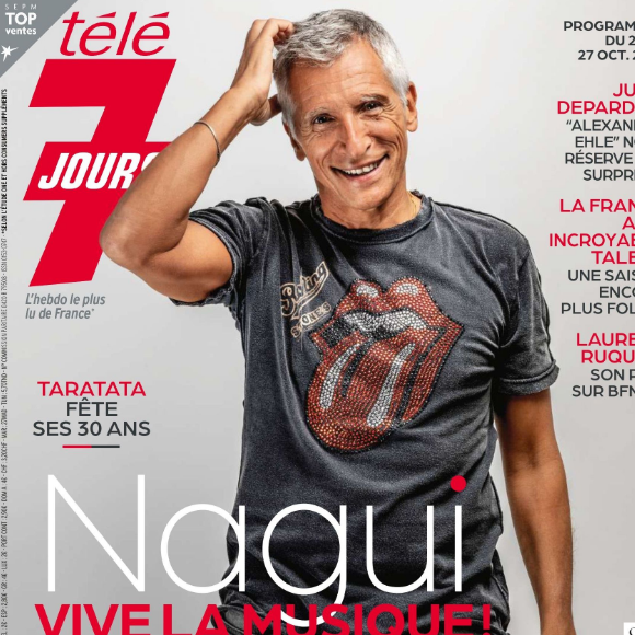 Nagui fait la couverture du nouveau numéro de "Télé 7 jours"