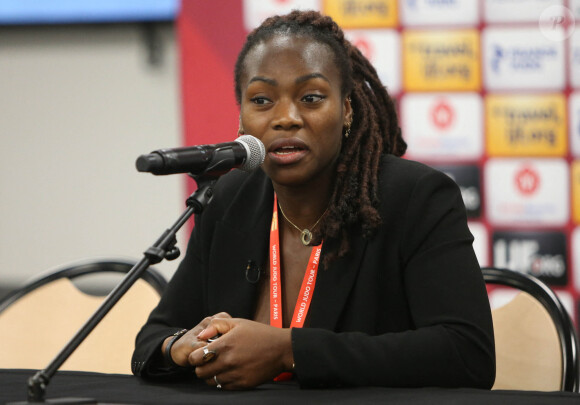 "J'ai tout fait pour que cette personne soit bien", poursuit Clarisse Agbégnénou
Clarisse Agbegnenou - Tournoi international Judo Paris Grand Slam, le plus grand au monde à l'AccorArena à Paris le 5 février 2023 - © Laurent Layris / Panoramic / Bestimage