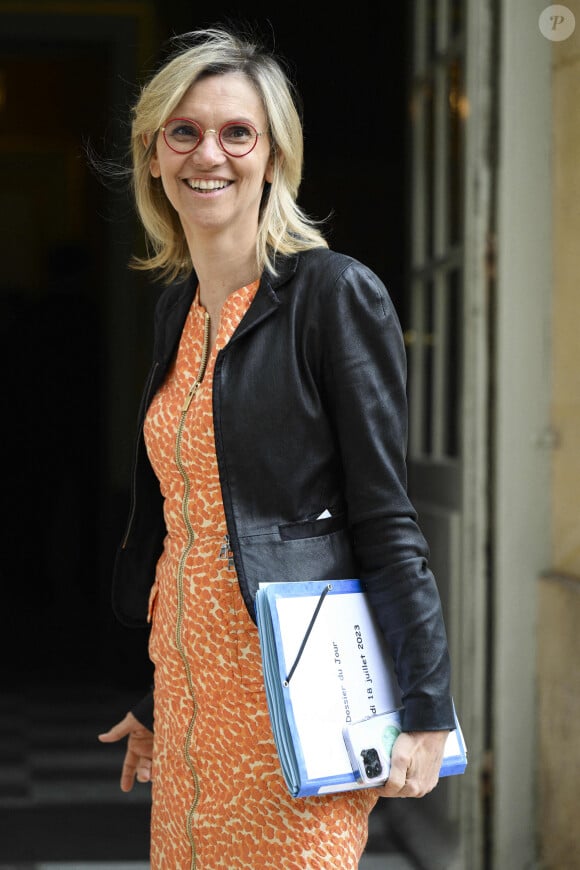 Agnes Pannier Runacher - Ministre de la Transition energetique - Arrivées des ministres au comité interministériel des Outre-mer à l'hôtel de Matignon à Paris le 18 juillet 2023.