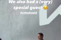 "Nous avons également eu un invité (très) spécial", se réjouit Alizé Lim en voyant Rafael Nadal
 