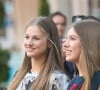 Par ses propres filles Leonor, 17 ans, et Sofia, 16 ans
La princesse Leonor, la princesse Sofia - La famille royale d'Espagne lors du traditionnel concert la veille de la cérémonie des "Princesa de Asturias Awards" à Oviedo. Le 19 octobre 2023 