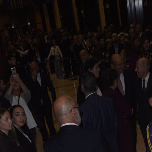 La reine Letizia - La famille royale d'Espagne lors du traditionnel concert la veille de la cérémonie des "Princesa de Asturias Awards" à Oviedo. Le 19 octobre 2023 