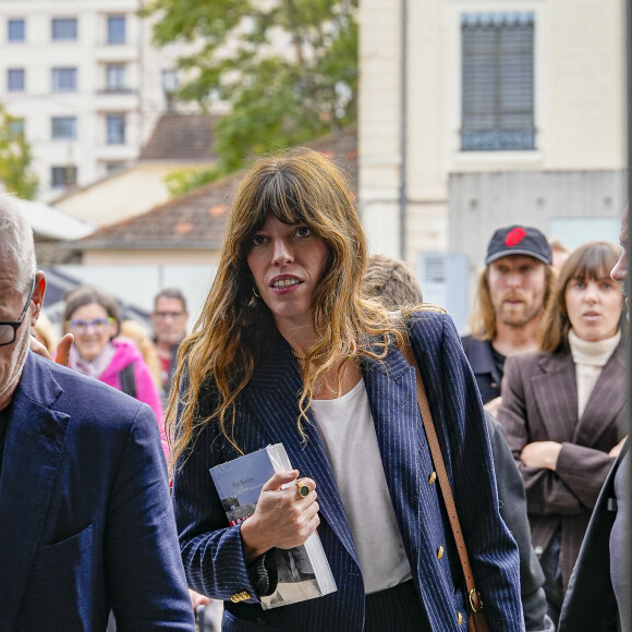 Lou Doillon présente le film "Boxes" réalisé par sa mère Jane Birkin lors du festival Lumière 2023 à Lyon le 22 octobre 2023. © Sandrine Thesillat / Panoramic / Bestimage 