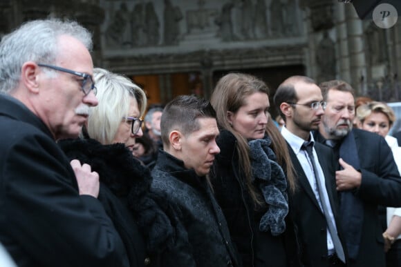 Jean-Pierre et Isabelle Fouillot, les parents de Alexia Daval, Jonathann Daval - Obsèques de Alexia Daval en la basilique de Gray le 8 novembre 2017. © Bruno Grandjean / Panoramic / Bestimage